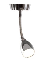 Leisure Glow Hercules 12V Chrome Switched Flexi Spotlight c/w USB